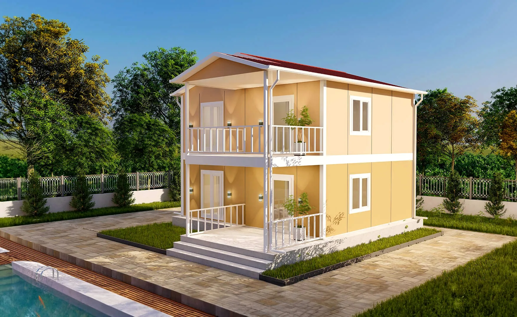 SEGA BUILD SD-114 – Двуетажни къщи от прес бетон, 114 m² – 3