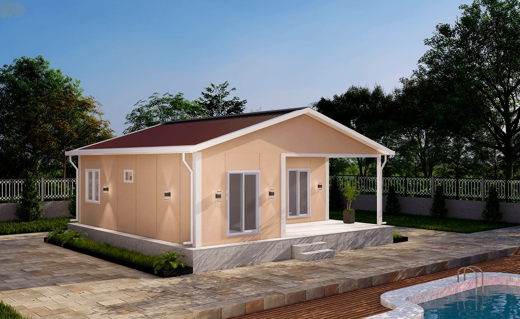 SEGA BUILD SD-060 – Едноетажни къщи от прес бетон, 60 m² – 2