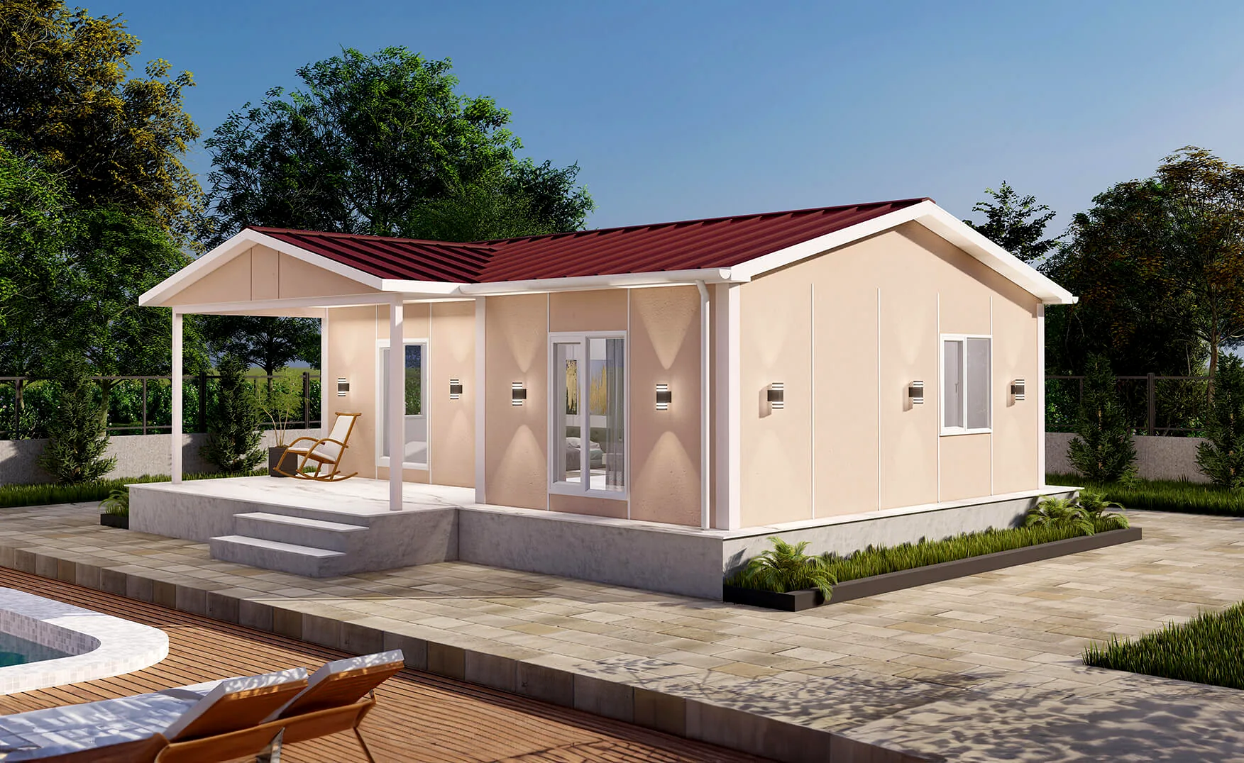 SEGA BUILD SD-074 – Едноетажни къщи от прес бетон, 74 m² – 4