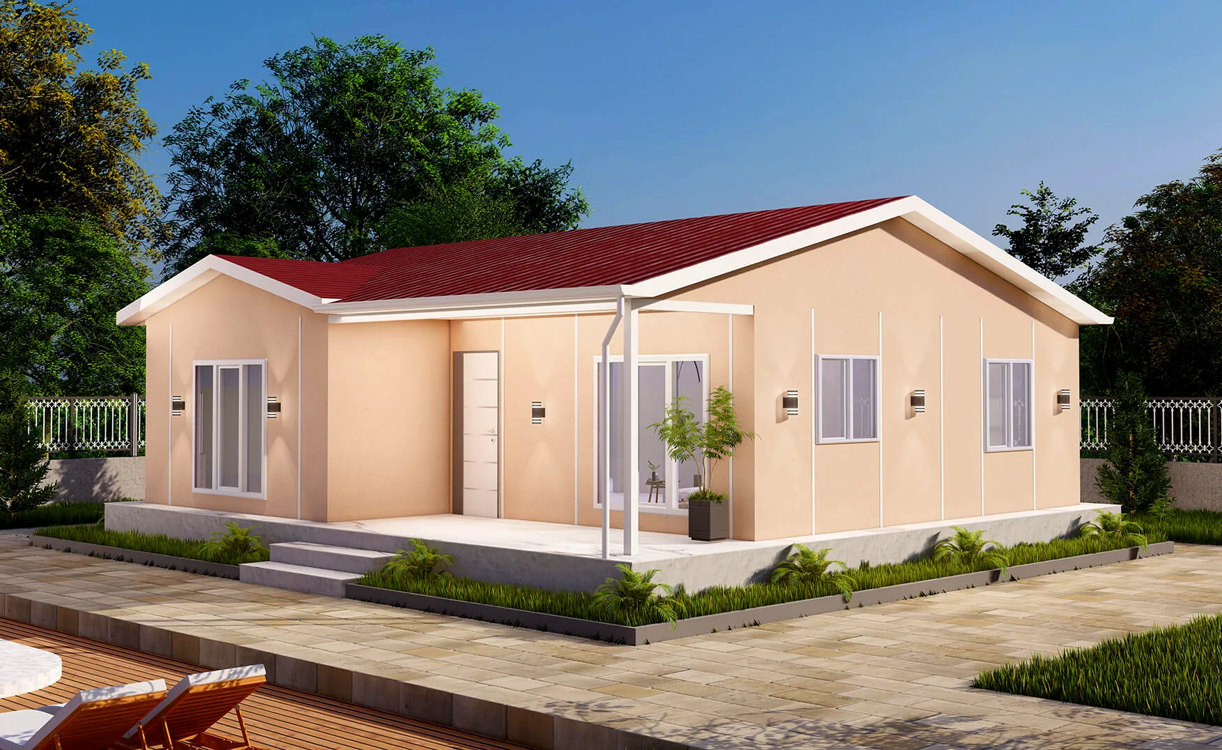 SEGA BUILD SD-085 – Едноетажни къщи от прес бетон, 85 m² – 3