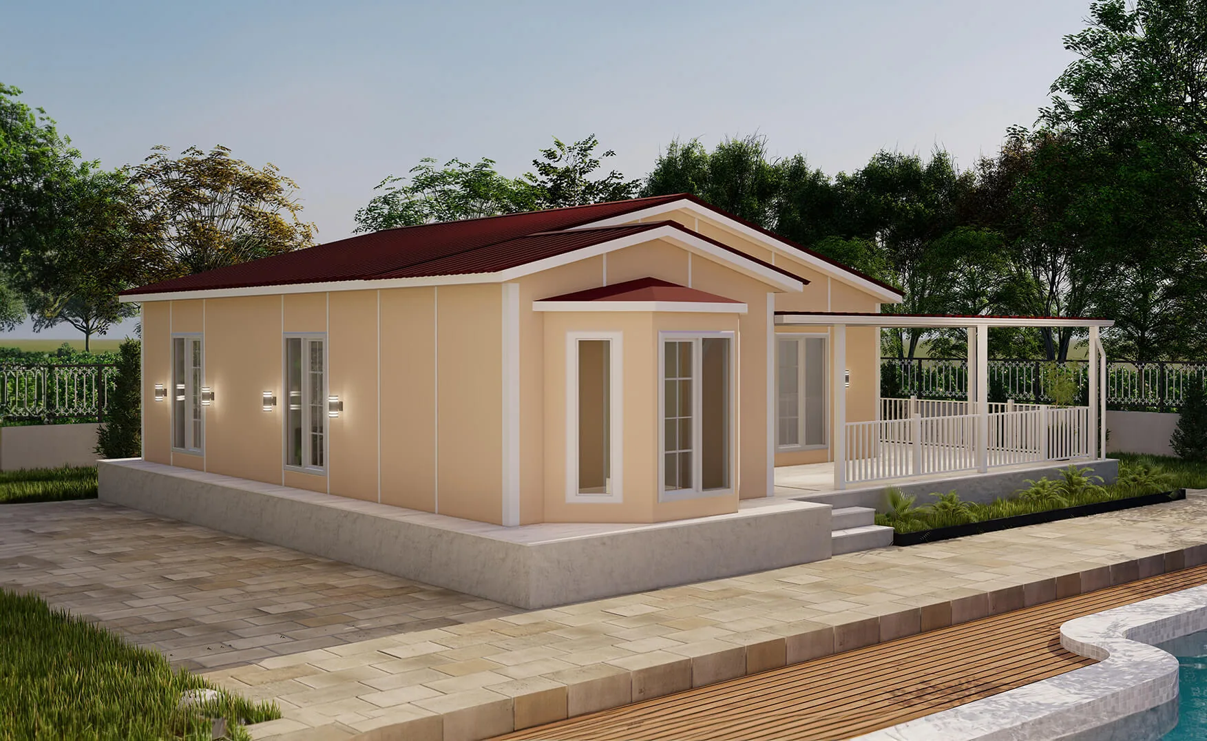 SEGA BUILD SD-095 – Едноетажни къщи от прес бетон, 95 m² – 3